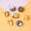 Gato, Oso, Donut Accesorios Mixtos de Resina Accesorios DIY Llavero Pasador Diadema Juguete de Comida en Miniatura