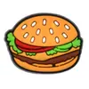 Hamburguesa Perro Caliente Plano Decorativo de PVC Papelería Funda de Teléfono Accesorios para el Cabello Accesorios para Joyería DIY Parche de Goma Blanda de Pizza