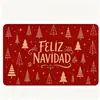 Decoración de Puerta de Entrada Navideña de Dibujos Animados Transfronteriza Antideslizante, Resistente al Desgaste, Fácil de Cuidar, Felpudo de Entrada, Felpudo Resistente a la Suciedad, Dropshipping