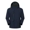 Chaqueta de montaña para hombre y mujer tres en uno desmontable con capucha, dos piezas, cortavientos e impermeable, personalizada para otoño e invierno
