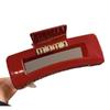 2024 Año Nuevo Rojo accesorios para el cabello pinza de pelo pinza de tiburón Maillard pinza grande para la parte trasera de la cabeza de alta calidad pin de pelo regalo