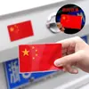 Adesivos Refletivos Fortes para Carro Patriótico Bandeira Vermelha de Cinco Estrelas Adesivos para Carro Modificação Criativa Cobertura de Colisão na Carroceria do Carro Decalques Decorativos Chineses