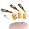 Simulación XO Botella Pequeña de Vino Extranjero Decoración de Pastel Decoración Cerveza Edición Pequeña Botella de Vino Bailey Whisky Disfraz de Cumpleaños