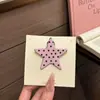 Nuevo Pasador de Pelo de Moda con Lunares de Estrella, Pinza de Flequillo Sin Costuras Moderna y Única, Simple Pinza Lateral para el Cabello, Pinza Dulce