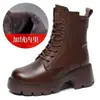 Botas Martin Retro Nuevas Otoño/Invierno 2026 Piel de Vaca Suave Forradas Mujer Suela Gruesa Tacón Grueso Antideslizante Cálidas Cremallera Lateral Botines