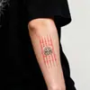 Tatuaje Temporal de Buda Corazón de Loto Nuevo y Colorido para el Dorso de la Mano, Pegatinas Lindas No Tóxicas Fáciles de Lavar para el Brazo, de Alta Gama y Hermosas