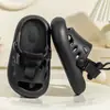 Sandalias de Verano para Niños Estilo Coreano Pantuflas para Niños Niños y Niñas Nuevas de Eva Color Puro Zapatos de Playa con Agujero para el Dedo del Pie