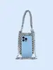 Bolsa de Mão Handmade Estilo Doce Cool com Lantejoulas Brilhantes Nova 2024 Moda de Alta Qualidade Portátil Bolsa Transversal Estilo Plus Size