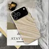 Funda Protectora de Película de Doble Capa con Patrón de Mármol Dorado Venta al por Mayor Funda de Teléfono Mate para Iphone18Pro Apple 14Pro