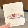 Pinzas de pelo florales de colores estilo coreano, pinzas elegantes y exquisitas para flequillo lateral, pasadores de lazo lindos para niñas