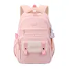 Mochila para estudiante de primaria, bolso de doble hombro para niños, gran capacidad, ligero, alto valor estético, diseño multibolsillos