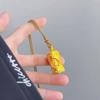 Loja de Ouro Mesmo Estilo Pingente Tubo de Buda de Quatro Lados, Ouro de Areia Vietnamita Estátua de Buda Rotativa Pingente de Corrente de Suéter Tubo de Ouro