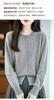 Cardigan de Tricô de Lã Pura com Borda Colorida Falsa Peça Dupla Nova Feminino Solto Casual Base Camada Jaqueta Suéter Quente