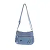Bolso de mezclilla retro de moda callejera transfronteriza 2026 verano multibolsillos nicho versátil para hombro y bandolera para niñas