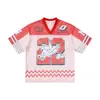Camiseta de Manga Corta de Malla con Estampado de Pegaso para Hombre Jie Zhan 2026 Primavera/Verano Nuevo Estilo Callejero Americano Bloqueo de Color Transpirable