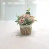 147 Flores Artificiales Flores Falsas Adornos de Mesa Decoraciones para el Hogar Sala de Estar Oficina Adornos de Plantas Pequeñas en Maceta de Escritorio