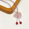 Colgante de Calabaza con Piedra Ojo de Gato, Versátil y Disponible en Múltiples Colores, Popular Regalo Navideño, Venta Directa del Fabricante