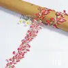 Cinta de Bordado de Hojas de Vid DIY, Encaje de Colores Degradados Soluble en Agua, Accesorios Decorativos Versátiles para Cuellos y Puños de Ropa, Venta al por Mayor
