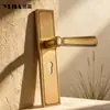 Nuevo Cerradura de Puerta Interior para Dormitorio y Oficina Estilo Chino, Tipo Universal para Baño y Cocina, Cerradura de Puerta Magnética Silenciosa Integrada