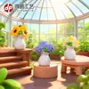 Micro Paisagem Desenho Animado Fofo Maçã Cachorrinho Enfeites Jardinagem DIY Decoração Acessórios de Pendurar Desktop Carro Enfeites