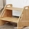 Taburete de bambú para el hogar para adultos y niños, Escalón para niños, Taburete para lavar bebés, Taburete para aumentar altura, Peldaño para sofá, Estilo escalón