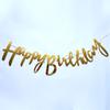 Decoração de Aniversário Dourado Brilhante Arte Latte Feliz Popular Festa Fundo Parede Bandeirola Puxar Estrela de Cinco Pontas Banner de Festa de Aniversário