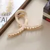 Presilha de Garra Grande em Acetato Simples e Elegante, Prendedor de Rabo de Cavalo Versátil e Fashion com Padrão Mármore, Presilha de Cabelo Tendência de Fada
