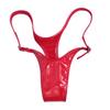 Mearsilor Cuecas Pequenas Ajustáveis Novas Gk43 Sexy Espelho Látex Amônia Crotch Estreito Cintura Baixa Pequena Roupa Íntima