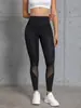 Pantalones de Yoga para Mujer de Malla Patchwork Transfronterizos Más Vendidos, Recogido, Levanta Glúteos, Transpirables, Ajustados, Ropa Exterior, Sensación de Piel Desnuda, Pantalones Deportivos para Fitness