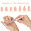 Lima de Uñas de Acero Inoxidable Lima de Emery Herramienta de Manicura Lima Pulidora Manicura Gruesa Uña del Pie Dura Lima de Doble Cara Artefacto