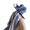 Scrunchie de tecido xadrez estilo balé com laço para mulheres, adequado para coques e rabos de cavalo baixos, acessório de cabelo