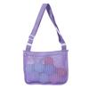 Bolsa de Almacenamiento de Papelería de un Solo Hombro, Bolsa de Playa para Colección de Juguetes de Pegatinas, Malla para Ropa de Niños, Tela de Malla Engrosada Plegable