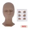Molde de cabeça removível, molde de silicone para pálpebra dupla, olhos realistas, enxerto substituível, molde de cabeça de cílios, comércio exterior