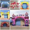 Tienda Inflable Grande Personalizada Doble Arco Apertura de Puerta Arcoíris Boda Festival Arco de Cuatro Esquinas Modelo de Aire Castillo Nuevo Estilo