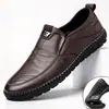 Zapatos para Hombre al por Mayor, Ligeros, Cómodos, Modernos, Zapatos Casuales Versátiles, Zapatos de Conducir de Suela Blanda, Zapatos Planos sin Cordones tipo Papá