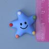 Cara Sonriente Estrella de Cinco Puntas Celebridad de Internet Accesorios DIY para Fundas de Teléfono, Pegamento de Crema, Caja de Papelería Hecha a Mano Creatividad DIY