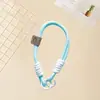 Lanyard para Teléfono Móvil de Cara Sonriente Popular Llavero Cuerda Trenzada para Muñeca Cadena Anti-Pérdida para Teléfono Móvil Regalo de Vacaciones Cuerda para Cámara Ccd