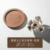 Porta incienso de magnolia moldeado hecho a mano en China Quemador de incienso de línea de cerámica gruesa Porta incienso para el hogar Sala de té Decoración Zen Camino del incienso Adorno pequeño