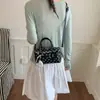 Bolso de Mano de Lunares y Bloques de Color para Mujer 2026 Nuevo Casual Simple Bolso Almohada Verano Texturizado Bolso Cruzado para Viajes Diarios