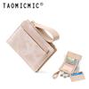 Cartera corta transfronteriza para mujer Yue Qian Kai moda ins color de contraste 20% de descuento pulsera de mano billetera multi-tarjeta al por mayor