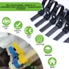 Abrazaderas de cable reutilizables con hebillas ajustables, adecuadas para diversas aplicaciones en centros de datos y entornos industriales; disponible en varios tamaños; directamente del fabricante