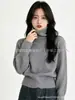 Suéter de malha soltinho de gola alta novo para outono e inverno, estilo coreano, para mulheres, pulôver liso, top moderno e versátil