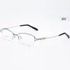 Danyang Nuevo Marco de Gafas de Metal con Memoria de Titanio de Medio Marco de Alta Calidad de Moda para Mujer con Gafas Marco de Gafas para Miopía