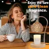 Lámpara de Fusión de Cera de Vidrio Soplado a Mano, Lámpara de Aromaterapia, Lámpara de Mesita de Noche para Dormitorio, Quemador de Aromaterapia sin Llama, Regalo Creativo al por Mayor