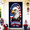 Capa de Porta de Tecido Elástico Decoração Dia da Independência Capa para Cabeça de Porta Decoração do 250º Aniversário dos EUA Capa de Porta Fábrica Atacado Personalização