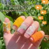 Vendaje para dedo lindo estilo niña para estudiantes para prevenir rozaduras y callos al escribir, cinta elástica protectora para dedos de estilo japonés simple y de alta apariencia