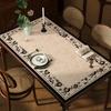 Jogo Americano de Mesa de Jantar Estilo Medieval, Luxo Acessível e Toalha de Mesa Retrô de Alta Qualidade, Lavagem Zero, à Prova de Óleo, Impermeável e Anti-Escaldante, Protetor de Mesa de Centro