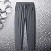 Calças Casuais Masculinas Jovens Marca de Moda Popular Calças Cropped Largas Calças Casuais Cor Sólida Verão Calças Hallen