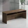 Mesa de Conferência Minimalista Dupla Longa Moderna para Treinamento e Palestras, Mesa para Reunião de Equipe, Conjunto Modular de Mesa e Cadeira para Sala de Aula