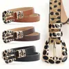 Novo Cinto Feminino Moda Tendência Fivela Estampa Leopardo Personalizado Jeans Feminino Universal Em Estoque para Atacado